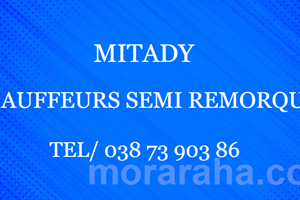 MITADY CHAUFFEURS SEMI REMORQUE 