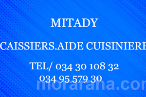 MITADY CAISSIER /AIDE CUISINIER 